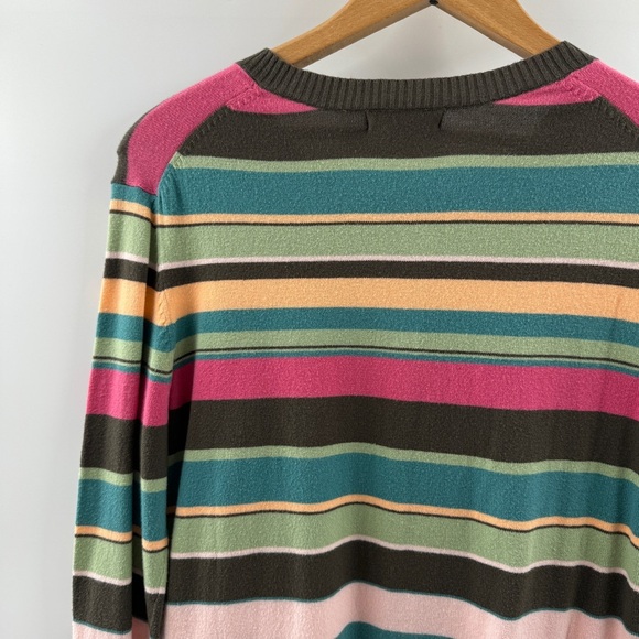 Cherokee Multi-Stripe Button-Up Sweater Size Small NWT - Picture 6 of 7